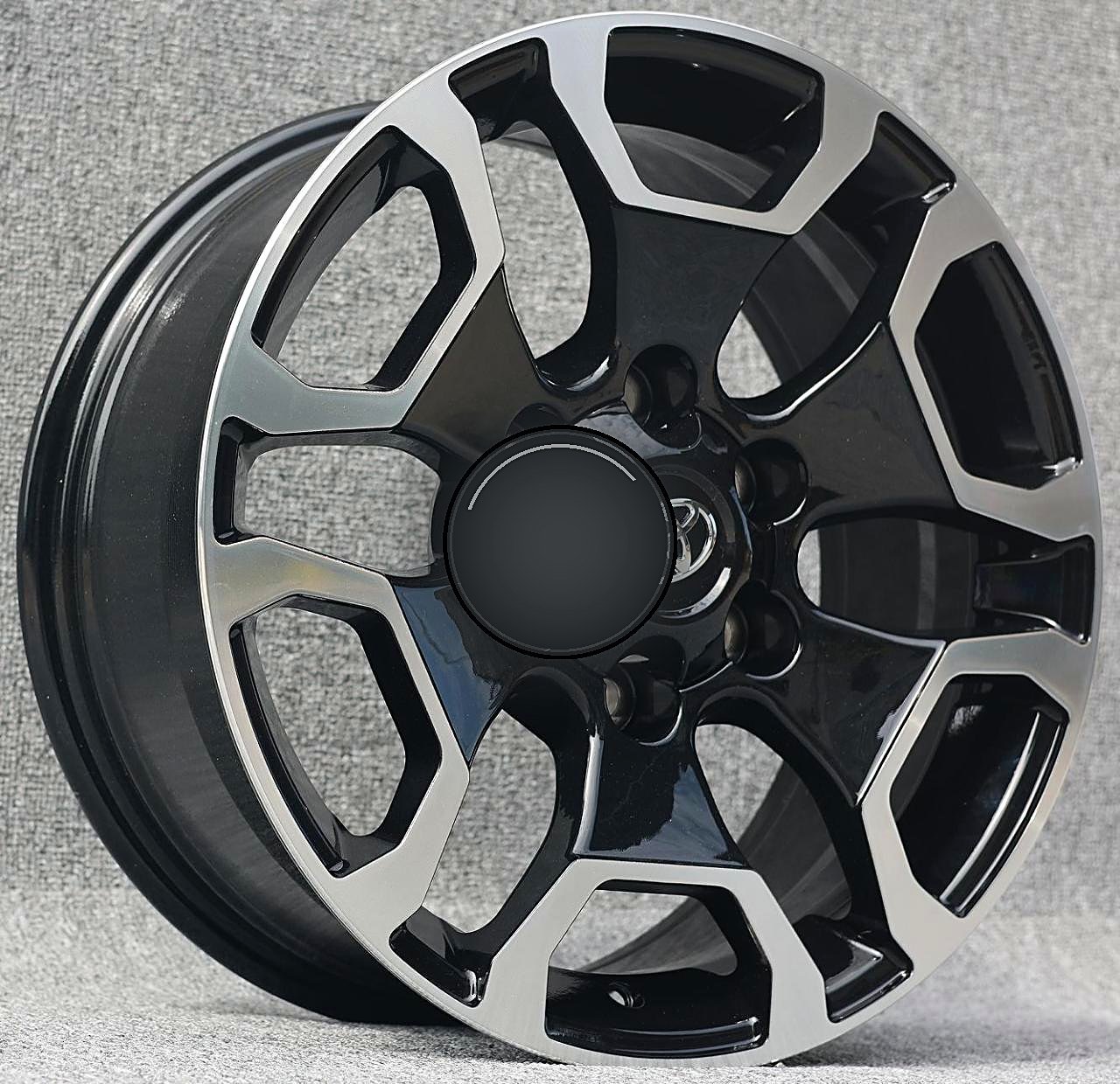 F87H963F 18 inch 6x139.7 wheel Black Machine Face