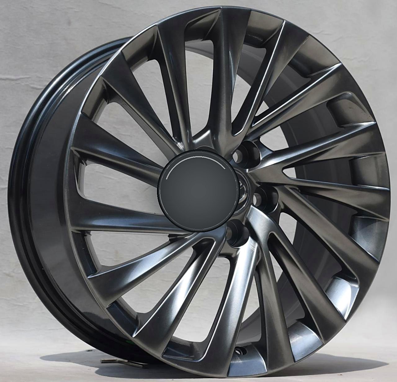 F87H3141F 18 inch 5x112 wheel Black Machine Face