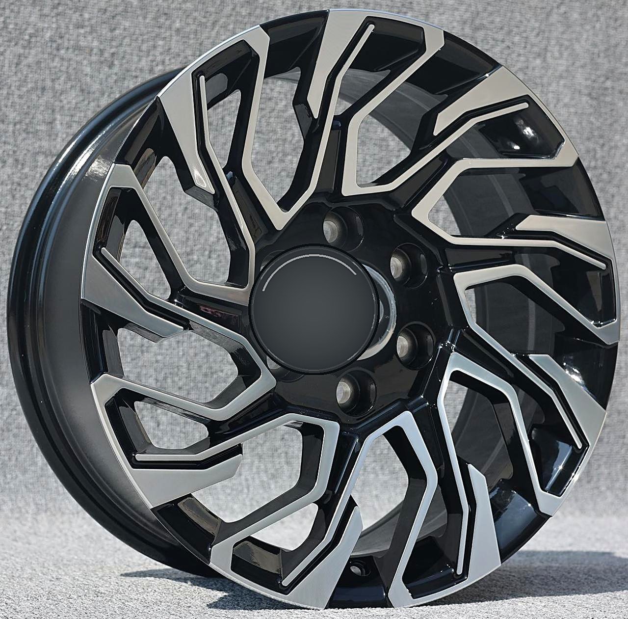 F87H964F 18 inch 6x139.7 wheel Black Machine Face